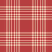 Infant pattern background texture, towel seamless tartan. Fluffy plaid check fabric textile in red and light colors. vector