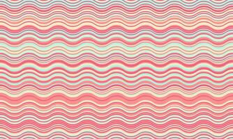 Abstract background with wavy stripes in vibrant colors, creating a rippled, liquid effect. Smooth curves and textured lines add elegance, vitality, and creativity. Ideal for wallpaper or textile. vector