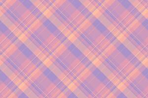 Softness tartan plaid , thin textile seamless texture. Delicate fabric background check pattern in pastel and red colors. vector