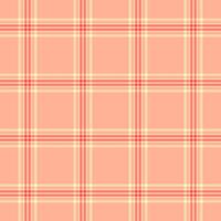 Carnival tartan texture , jpg seamless fabric pattern. Relax check plaid textile background in orange and red colors. vector