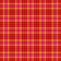 Perfection plaid fabric, fold pattern background texture. Fancy textile check tartan seamless in red and orange colors. vector