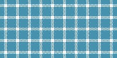Popular check seamless tartan, mother pattern plaid background. 50s texture textile fabric in cyan and white colors. vector