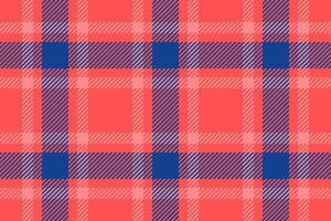 Comfortable pattern background tartan, indian seamless textile texture. Britain plaid fabric check in red and blue colors. vector