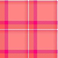 Rest textile pattern check, checked seamless fabric. Halloween tartan texture plaid background in red and bright pink colors. vector