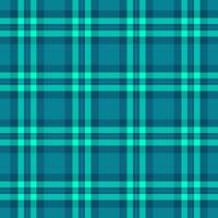 Suite textile tartan pattern, fit seamless plaid check. Scrapbook background texture fabric in cyan and teal colors. vector