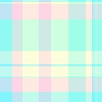 Worldwide textile seamless fabric, romantic tartan texture plaid. Fancy check pattern background in light and teal colors. vector