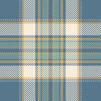 Plaid check pattern. Seamless fabric texture. Tartan textile print. vector