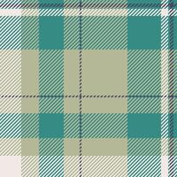 Display texture pattern tartan, pillow seamless fabric . Finish background check plaid textile in pastel and teal colors. vector