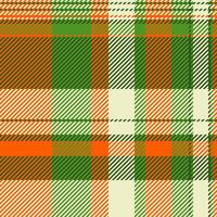 Elegance texture textile, household seamless background check. Business pattern tartan plaid fabric in green and light colors. vector