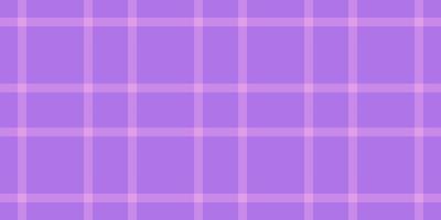 Oilcloth texture check background, yard plaid seamless tartan. Scotland fabric textile pattern in violet and purple colors. vector