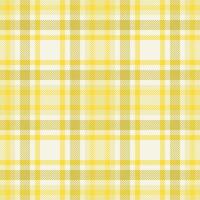 Home seamless check, idea plaid pattern fabric. Jpg textile tartan texture background in yellow and linen colors. vector