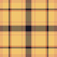 Plaid check pattern. Seamless fabric texture. Tartan textile print. vector