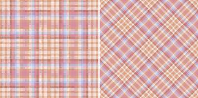 Tartan background of textile seamless texture with a fabric pattern check plaid. Set in fashionable colors. Golf fashion essentials for the course. vector