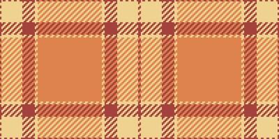 Decorative pattern check background, day plaid tartan. Revival seamless fabric texture textile in orange and amber colors. vector