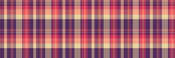 Dog tooth check texture tartan, contemporary textile seamless fabric. Designer pattern plaid background in red and purple colors. vector