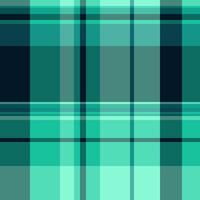 Curve check fabric pattern, wrapping tartan plaid. Mat textile texture seamless background in teal and dark colors. vector