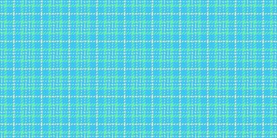 Classic tartan textile background, international fabric check . Majestic seamless plaid texture pattern in cyan and mint colors. vector