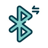 A Bluetooth symbol representing wireless connectivity vector