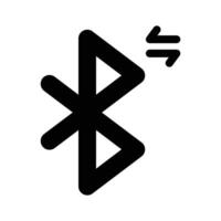 A Bluetooth symbol representing wireless connectivity vector