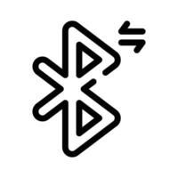 A Bluetooth symbol representing wireless connectivity vector
