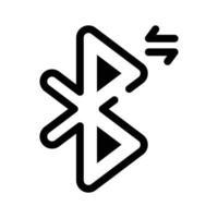 A Bluetooth symbol representing wireless connectivity vector