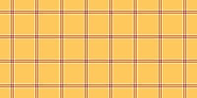 Folded check background, pure tartan plaid seamless. Glamour texture fabric textile pattern in amber and orange colors. vector