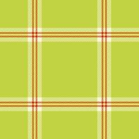 Outfit plaid background seamless, elegant fabric check pattern. Blank texture tartan textile in lime and light goldenrod yellow colors. vector