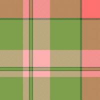 Choice background plaid textile, subtle seamless check . Kid texture pattern fabric tartan in red and green colors. vector