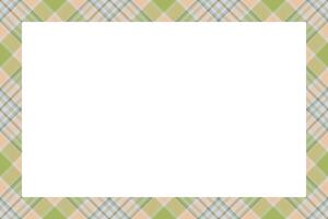 Vintage frame . Scottish border pattern retro style. Tartan plaid ornament. vector