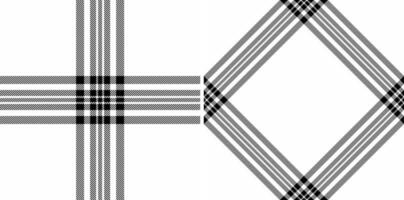 pattern fabric of textile check plaid with a texture seamless tartan background. Set in monochrome colors. Best flannel shirts fashion. vector