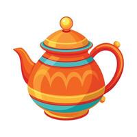 teapot isolated on white background vector