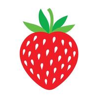 strawberry icon isolated on white background vector