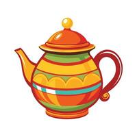 teapot , illustration isolated on a white background vector