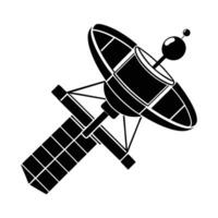 satellite silhouette icon isolated on a white background vector