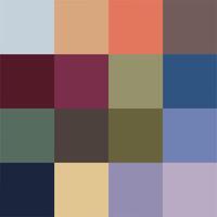 Colour palette with different shades and gradient. Set of creative gradient pallete color, Color Gradient Background Palette, Fashion bright neon color trend pallete. vector