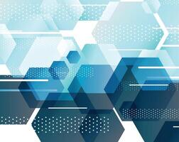 hexagon abstract pattern futuristic vector