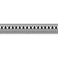Festive Christmas border frame with reindeer in Scandinavian style vector
