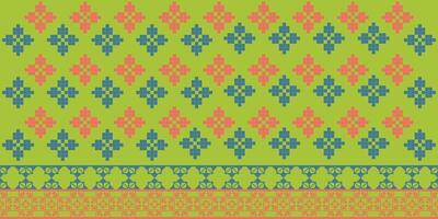 A fusion of Arabian Sadu's weaving style with intricate Indonesian batik and songket. vector