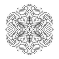 Soothing Floral Mandala Patterns to Color vector