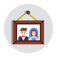 A beautiful design icon of couple picture vector
