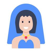 Modern design icon of bride vector