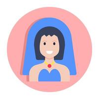 Modern design icon of bride vector