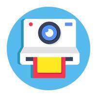 Premium download icon of instant camera vector