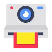 Premium download icon of instant camera vector