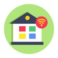 Modern design icon of smart home vector