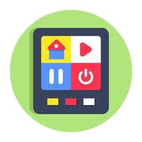 Creative design icon of home control device vector