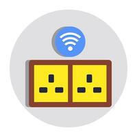 A beautiful design icon of smart switchboard vector