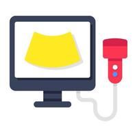 Modern design icon of ultrasound vector