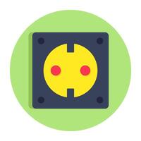 A colored design icon of switchboard vector