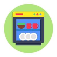 A modern design icon of dishwasher vector